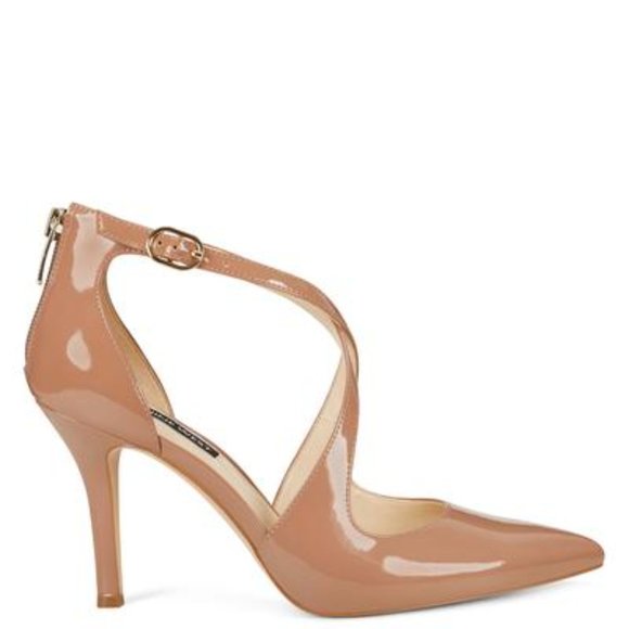 Nine West Shoes - Nine West Medium Natural Patent Dress Pumps
